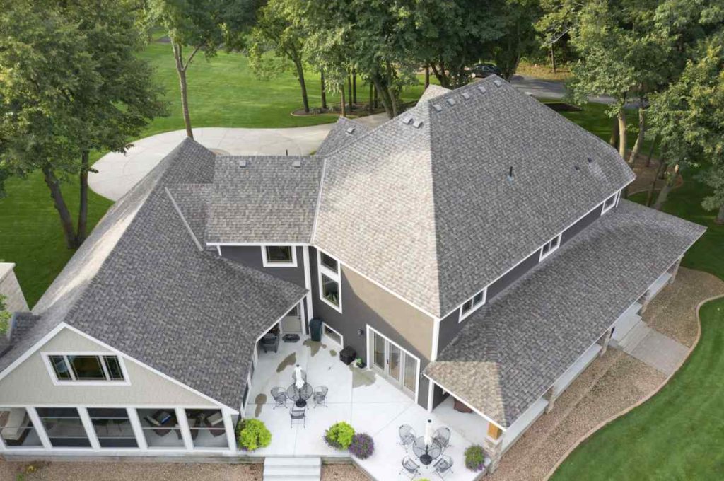 gray shingle roof