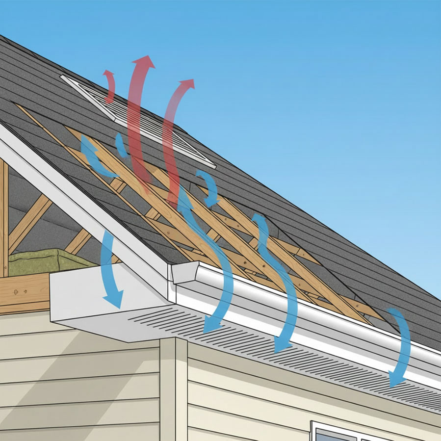 fascia soffit roof reduced energy efficiency